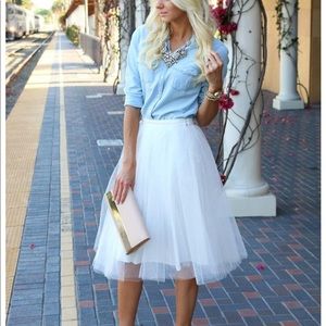 White Adult TuTu - Large